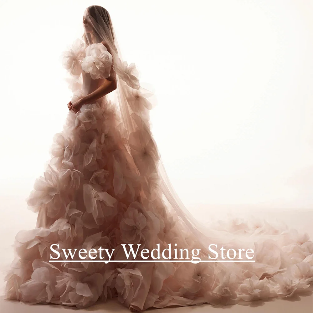Robe de Mariée Arabe Exquise Personnalisée avec Perles et Fleurs Pour Femme Occasions Spéciales Cérémonies Traditionnelles