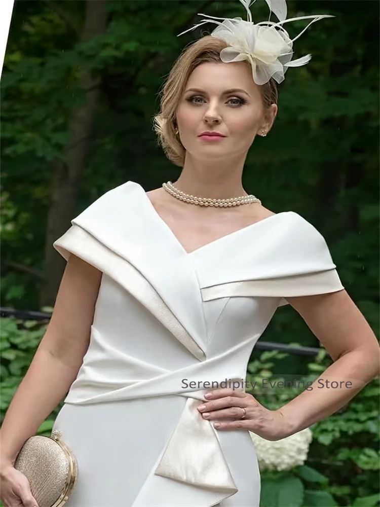 Robe fourreau mère de la mariée pour invitées mariage élégante avec épaules dénudées et soutien-gorge intégré pour femmes occasions spéciales