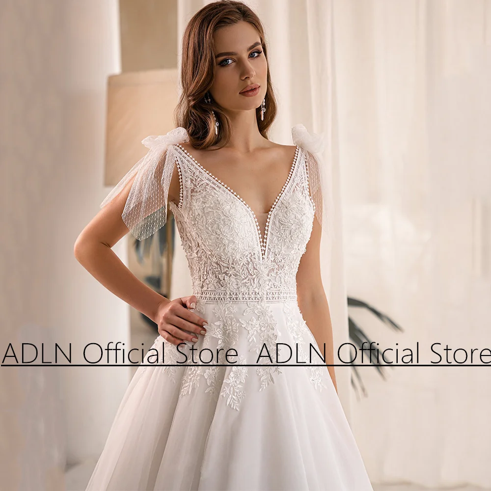 Robe de mariée trapèze en tulle pour femme