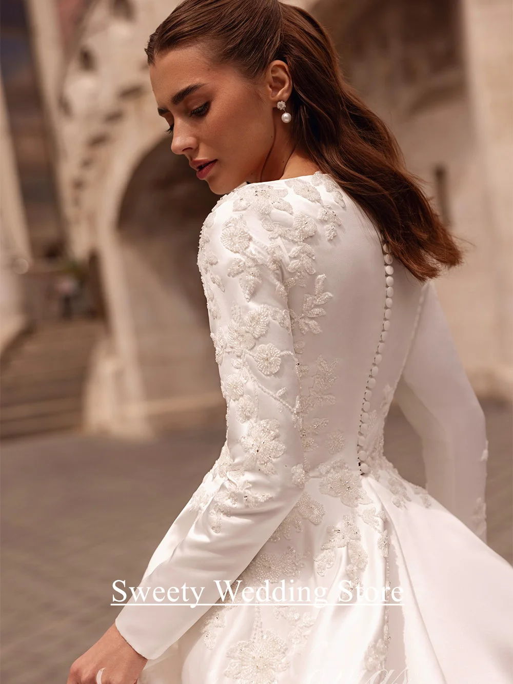 Robe de mariée modeste pour femmes