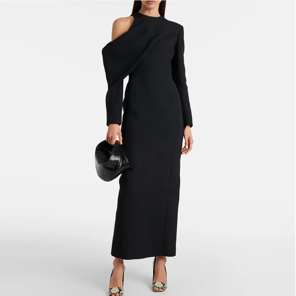 Robe de soirée noire élégante
