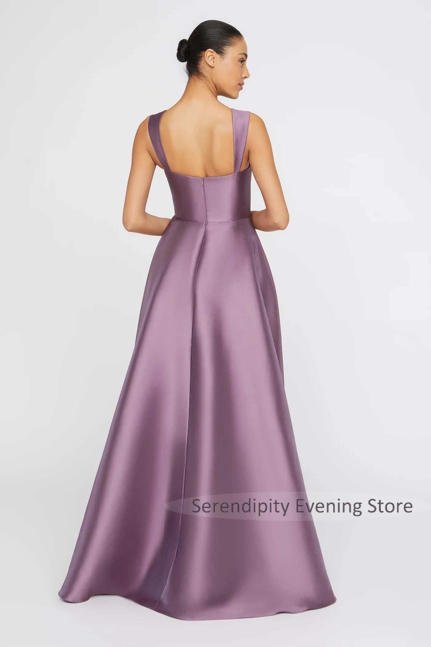 Robe de soirée lilas pour femme